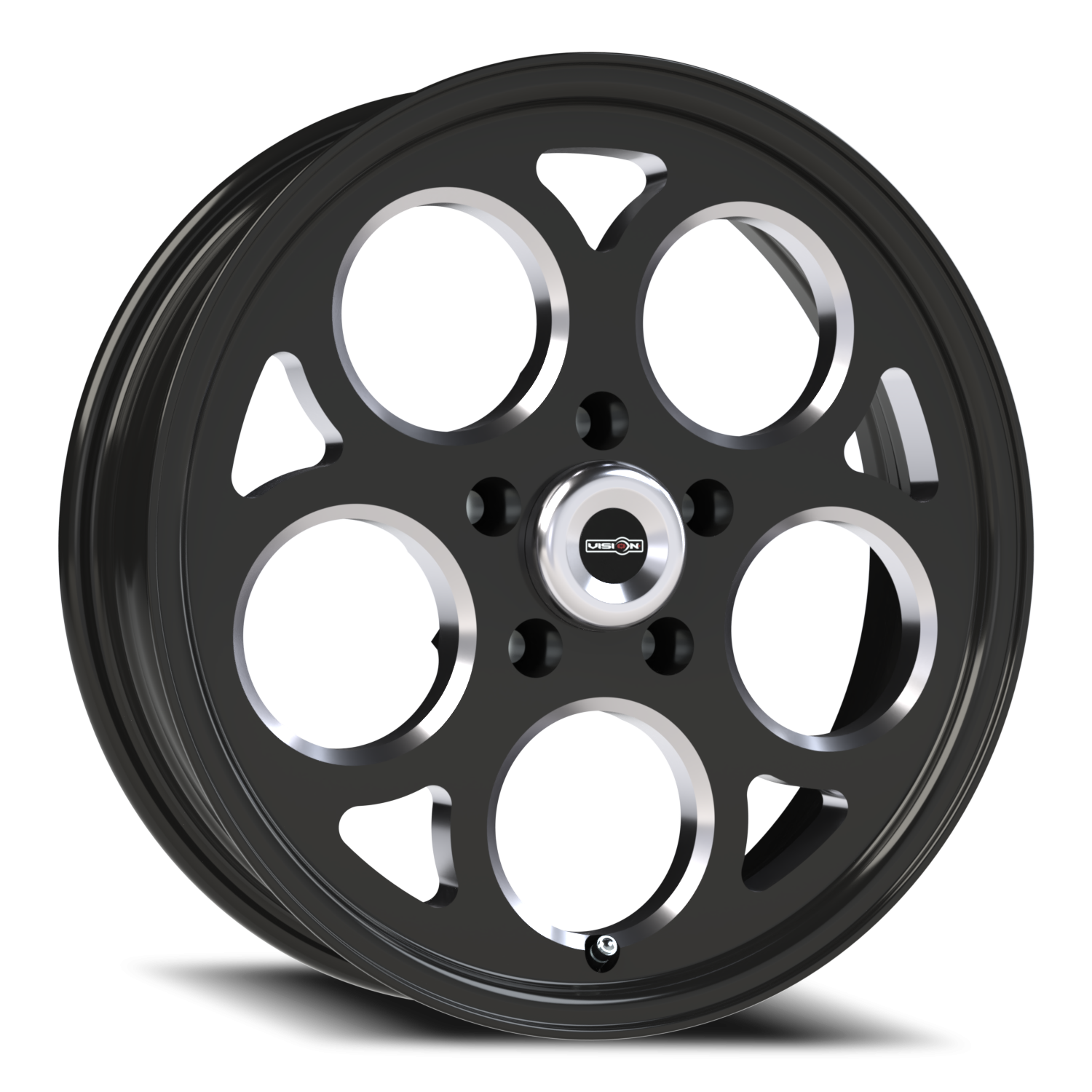 Vision Mag 17X4.5 Gloss Black with Milled Windows Wheel
