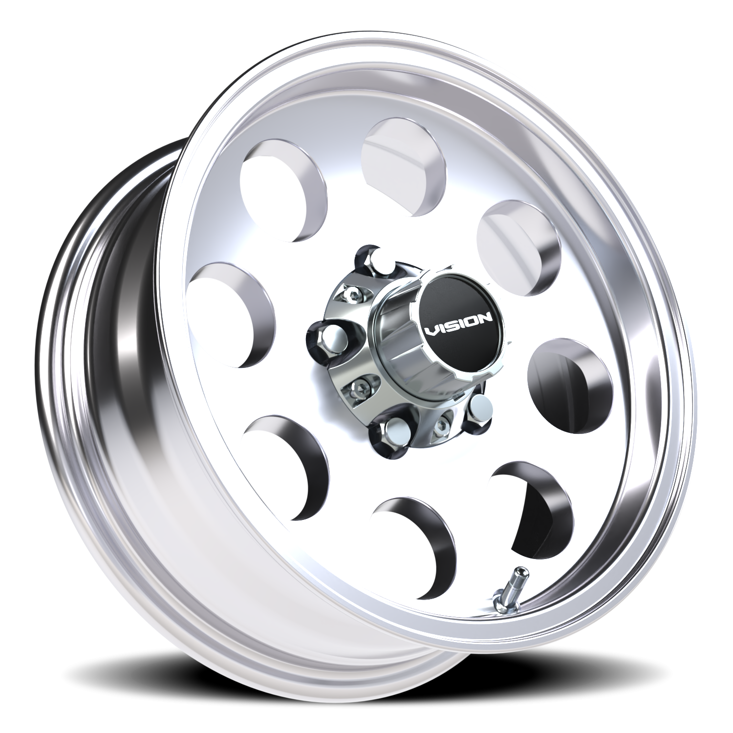 Vision Midway 14X5.5 Polished Wheel