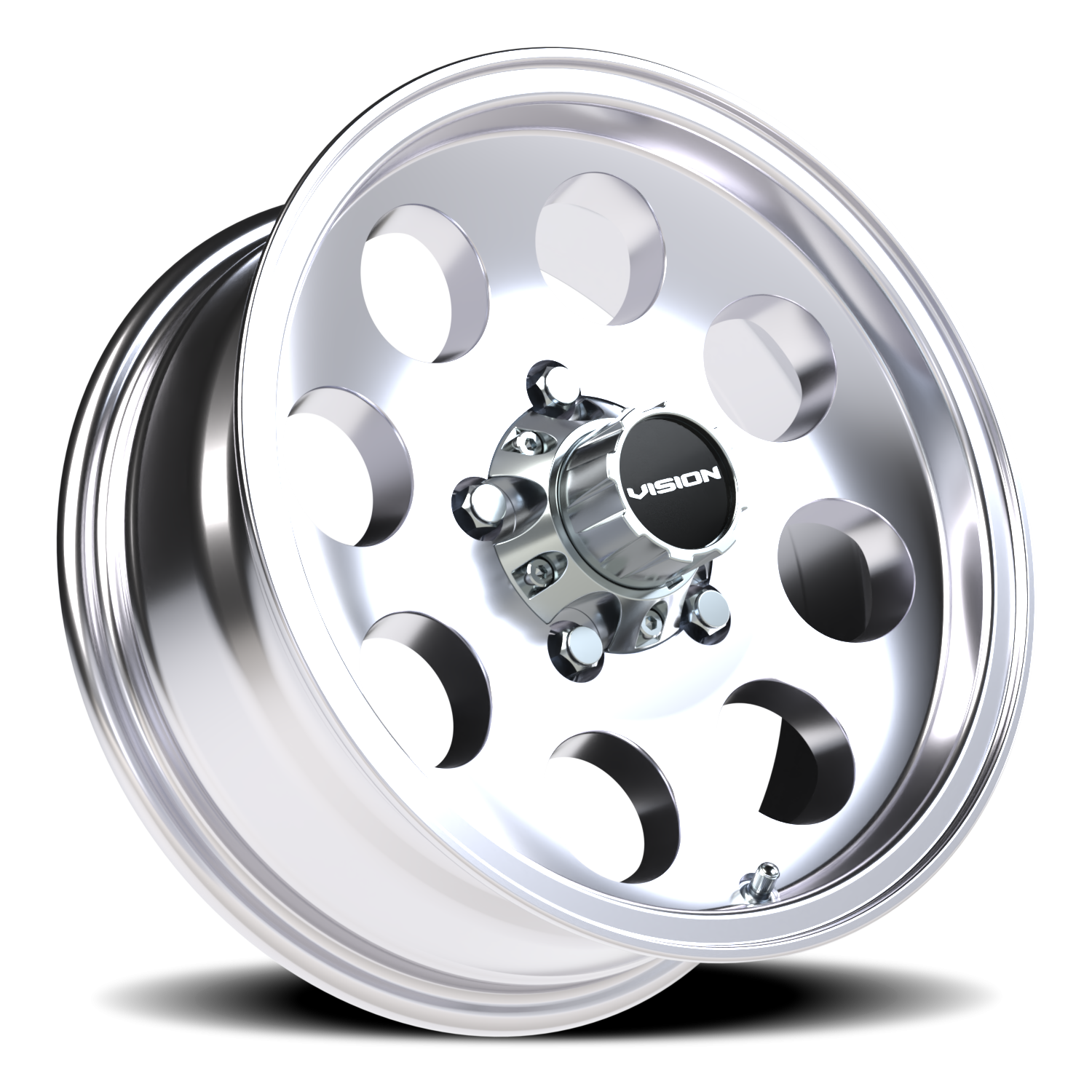 Vision Midway 15X6 Polished Wheel