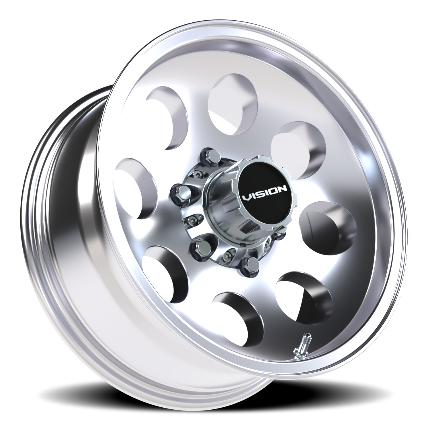 Vision Midway 16X7 Polished Wheel