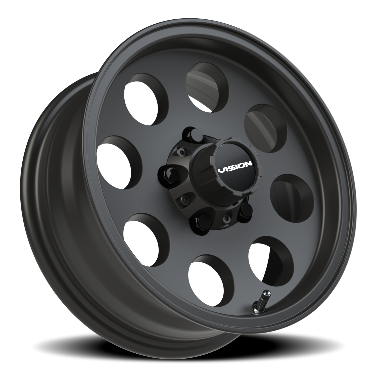 Vision Midway 14X5.5 Satin Black Wheel