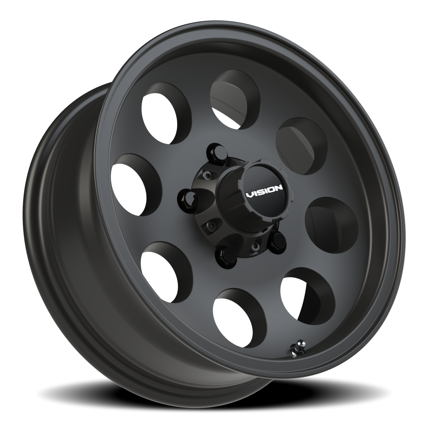 Vision Midway 15X6 Satin Black Wheel