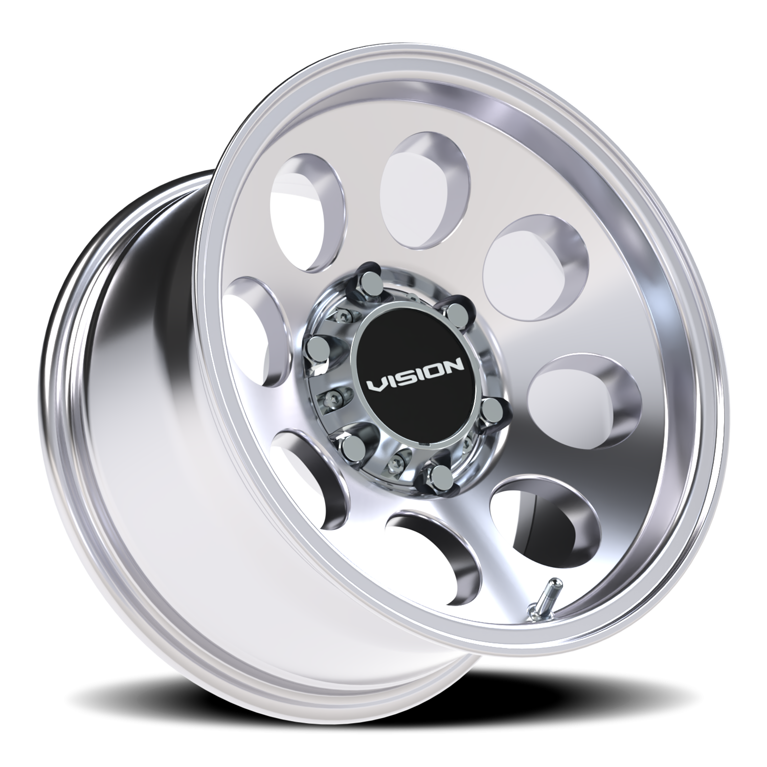 Vision Midway 15X8 Polished Wheel