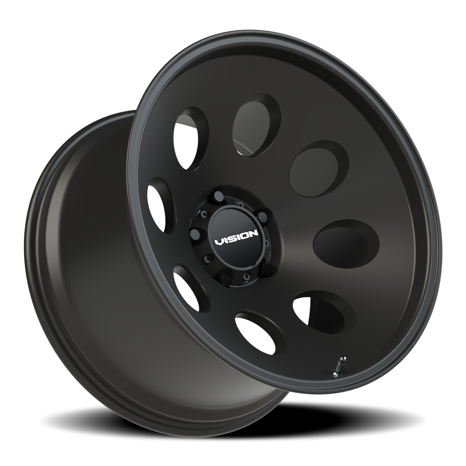 Vision Midway 20X12 Satin Black Wheel