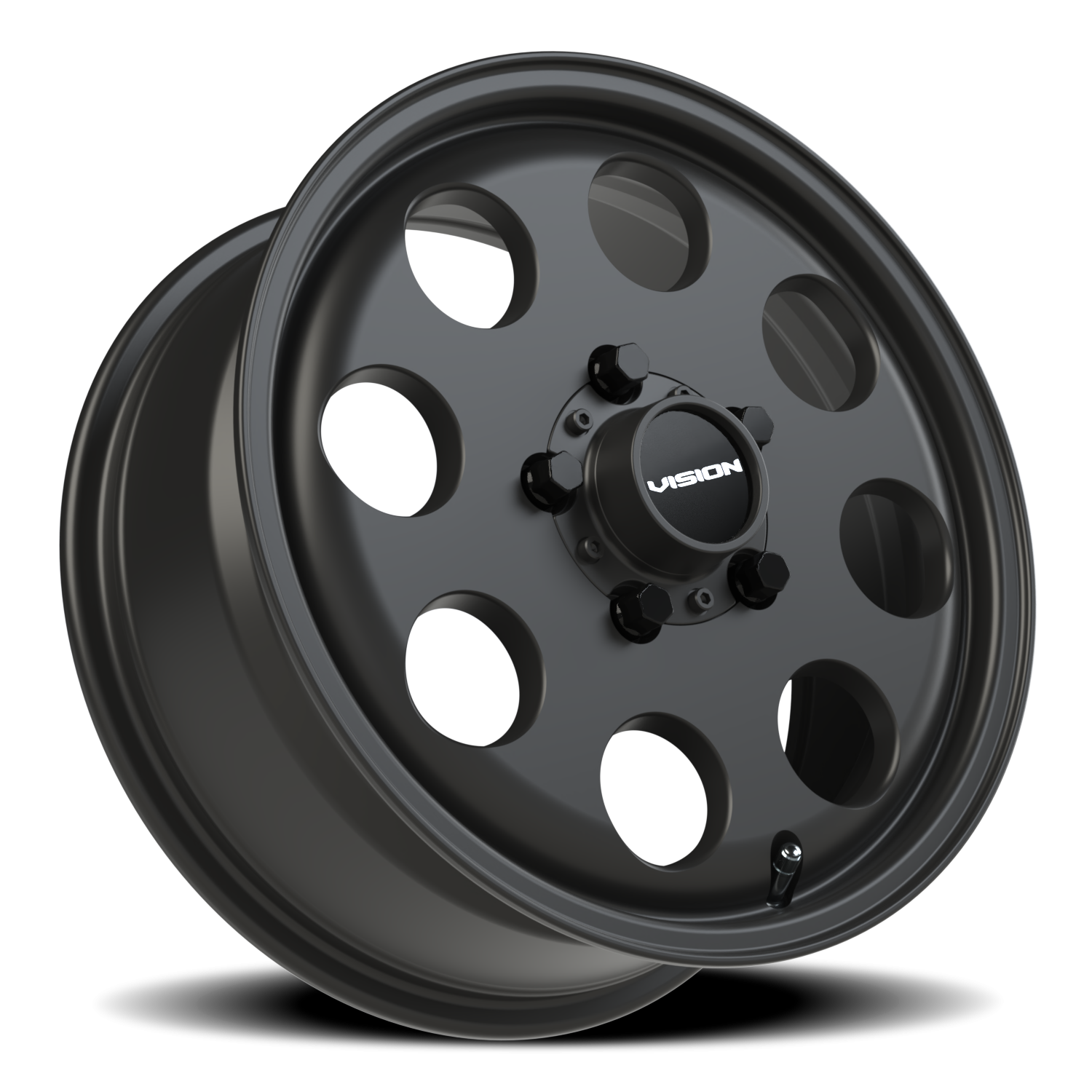 Vision Midway 15X6 Satin Black Wheel