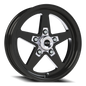 Vision Sta 15X4 Gloss Black with Milled Center Wheel
