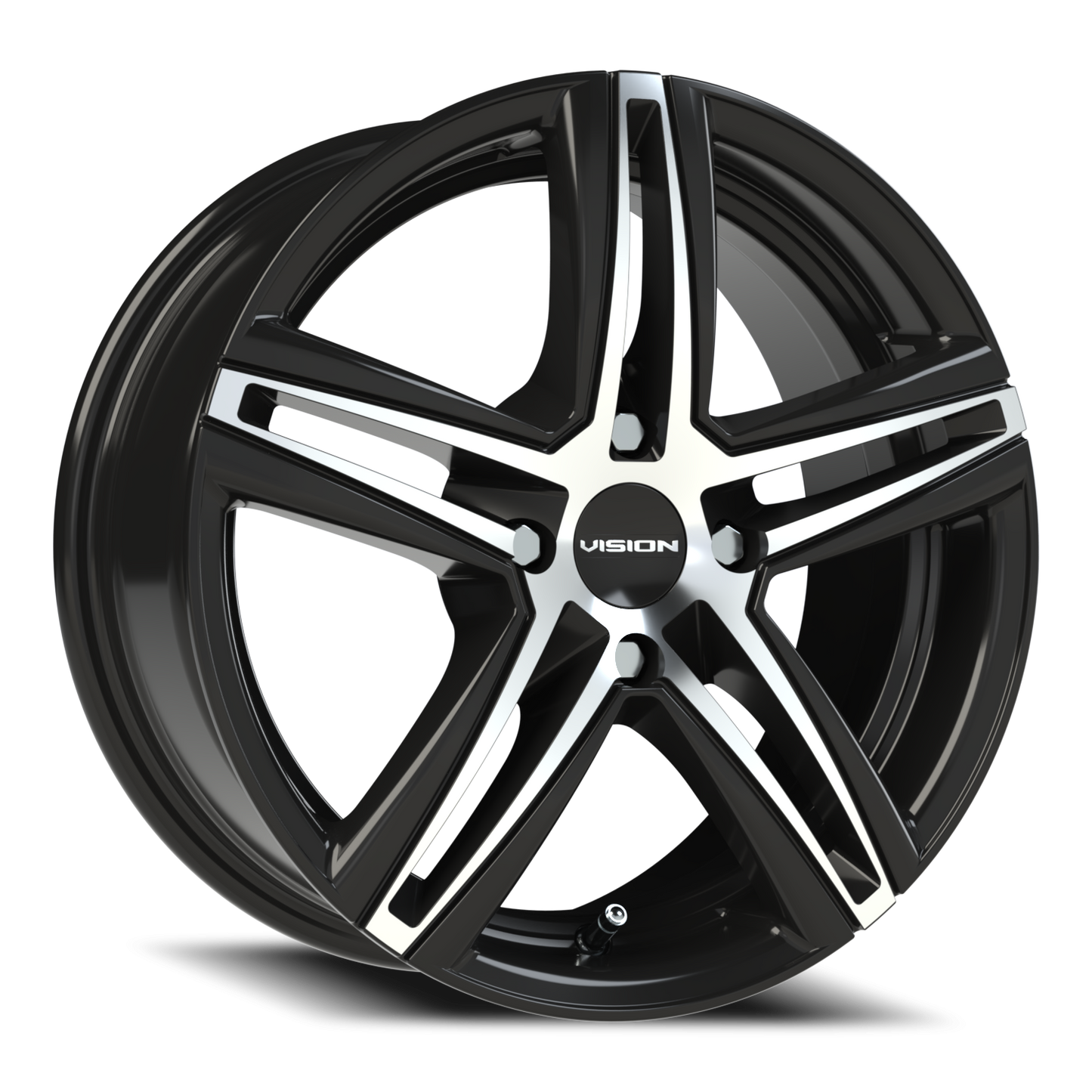 Vision Fwd 15X6.5 Gloss Black Machined Face Wheel
