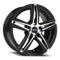 Vision Fwd 15X6.5 Gloss Black Machined Face Wheel
