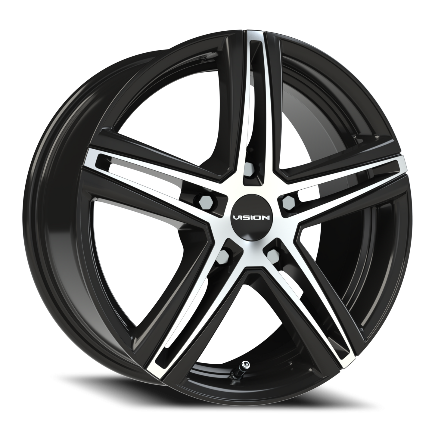 Vision Fwd 16X7 Gloss Black Machined Face Wheel