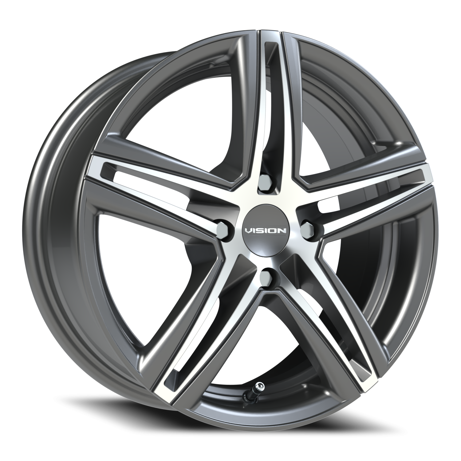 Vision Fwd 15X6.5 Gunmetal Machined Face Wheel
