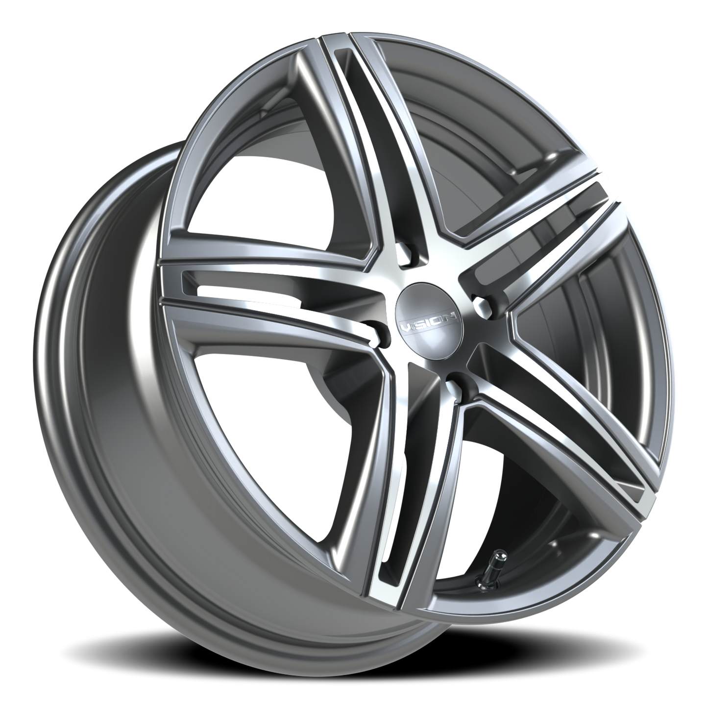 Vision Fwd 15X6.5 Gunmetal Machined Face Wheel