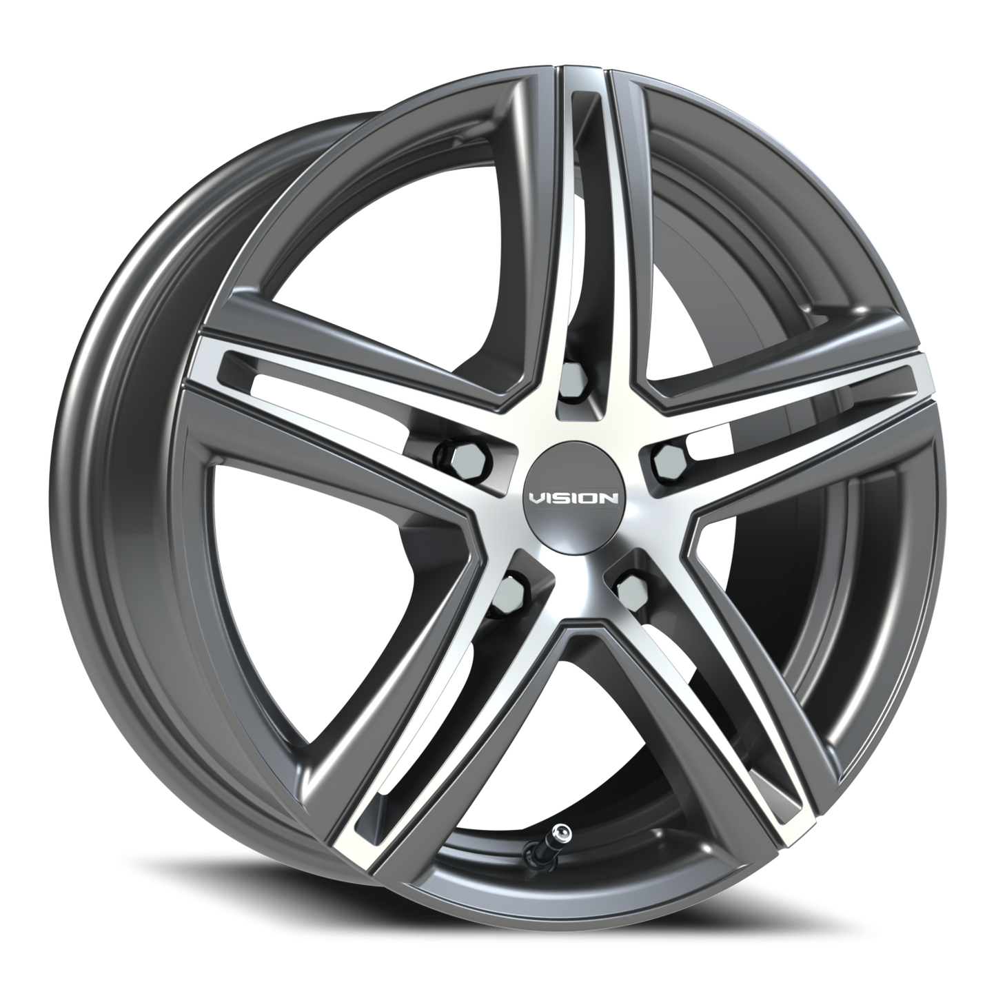 Vision Fwd 15X6.5 Gunmetal Machined Face Wheel