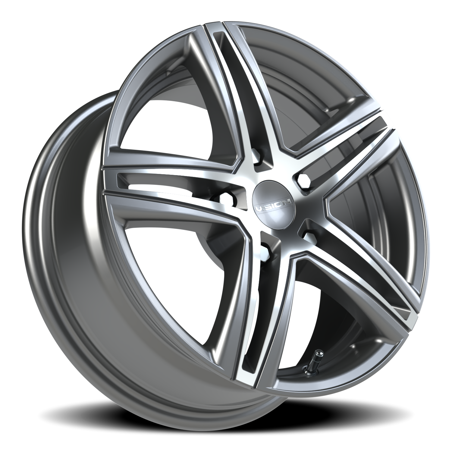 Vision Fwd 15X6.5 Gunmetal Machined Face Wheel