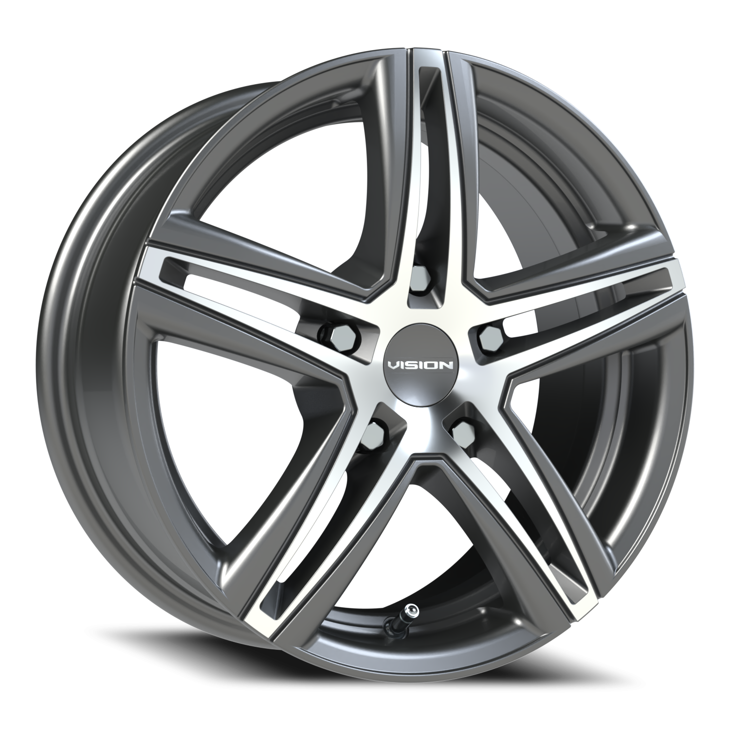 Vision Fwd 15X6.5 Gunmetal Machined Face Wheel