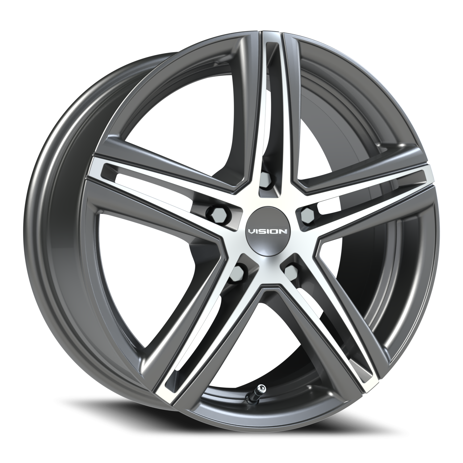 Vision Fwd 16X7 Gunmetal Machined Face Wheel