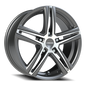 Vision Fwd 16X7 Gunmetal Machined Face Wheel