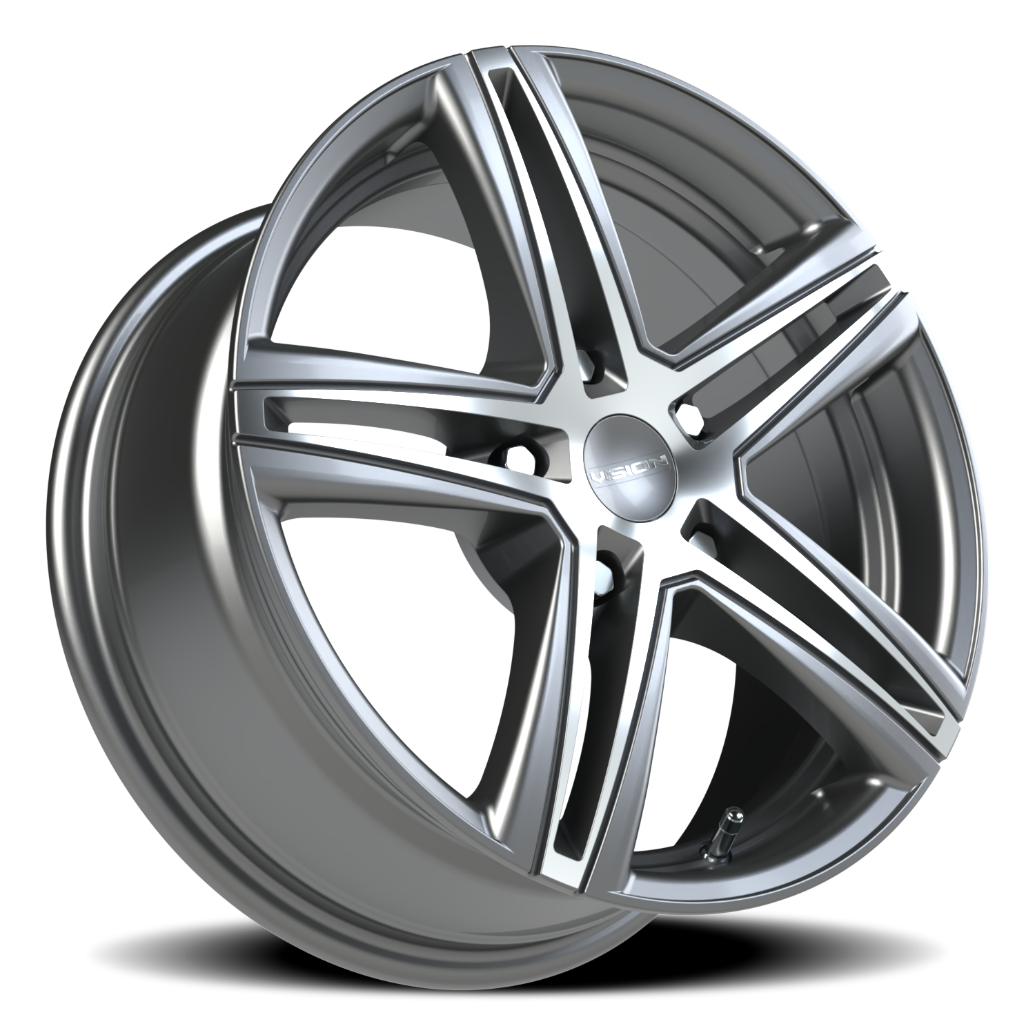 Vision Fwd 16X7 Gunmetal Machined Face Wheel