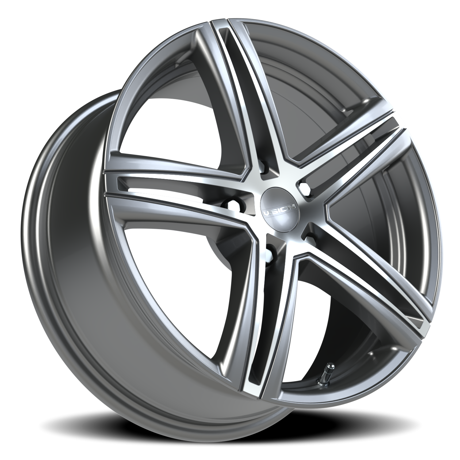Vision Fwd 17X7.5 Gunmetal Machined Face Wheel