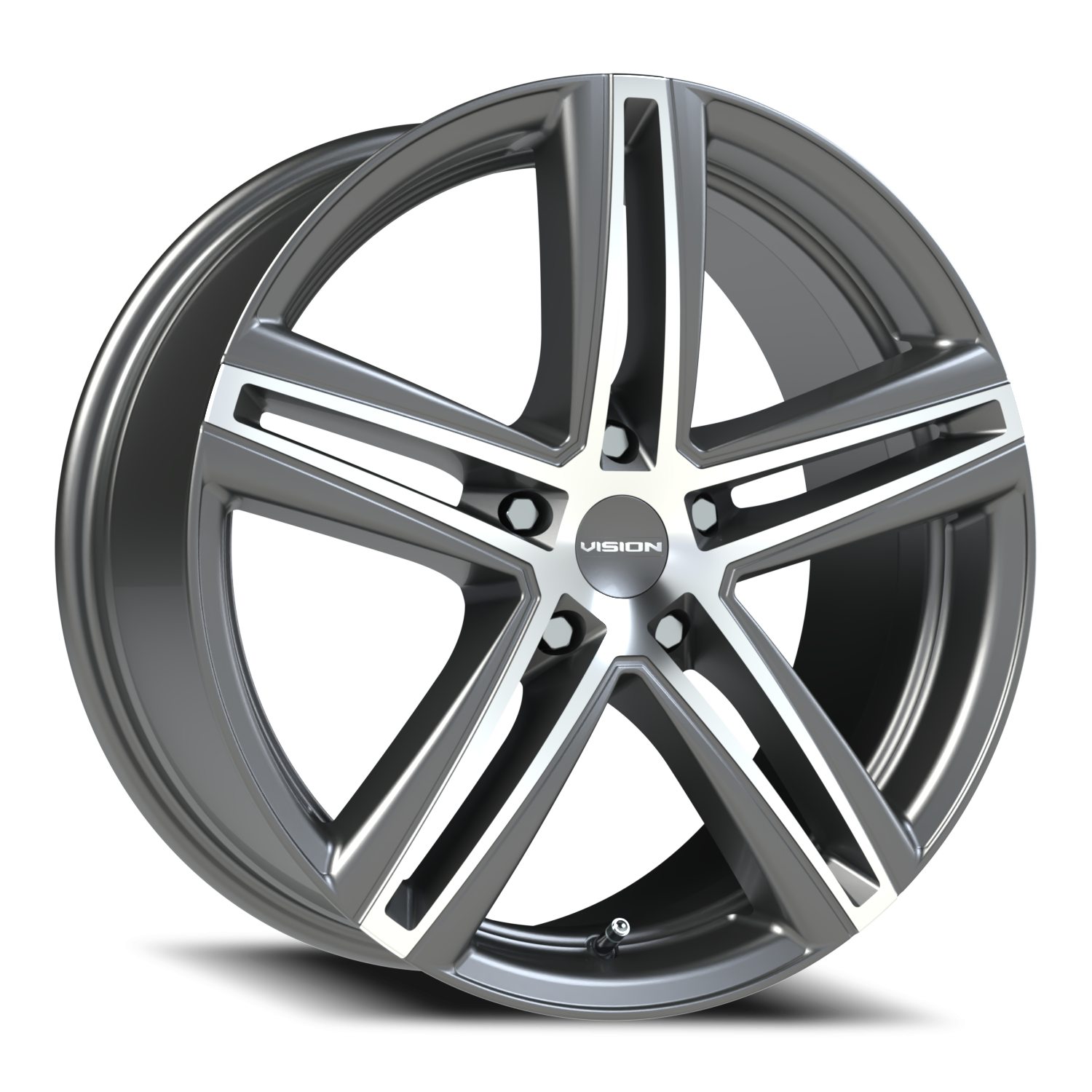 Vision Fwd 18X8 Gunmetal Machined Face Wheel