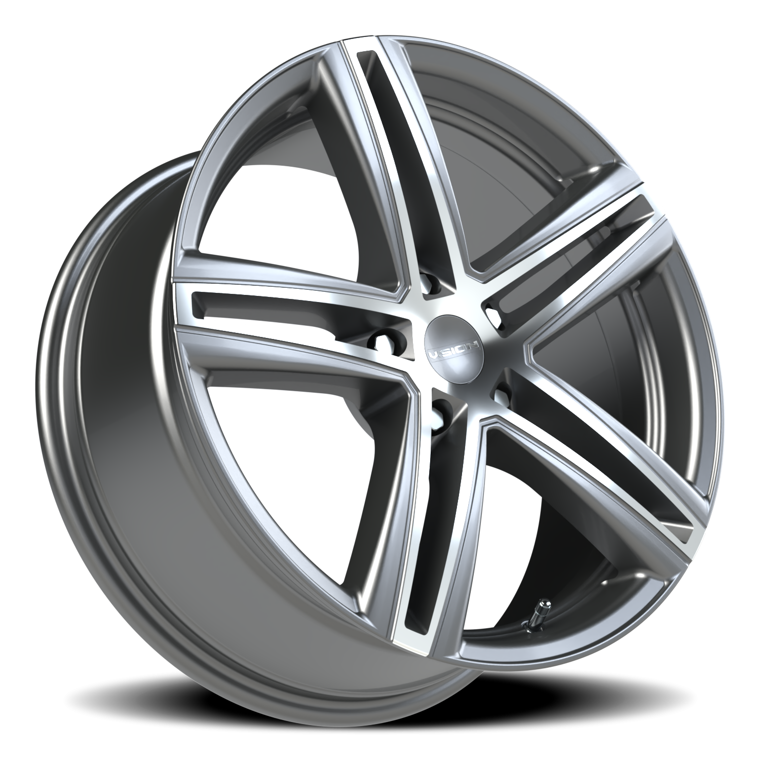 Vision Fwd 18X8 Gunmetal Machined Face Wheel