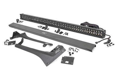 LED Light Kit | Windshield | 50" BLK Dual Row | Amber DRL | Jeep Gladiator JT/Wrangler JL (18-26)