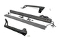 LED Light | Windshield Mnt | 50" Black Dual Row | Amber DRL | Jeep Wrangler JK (07-18)