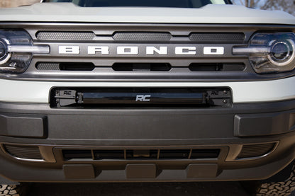LED Light Kit | Bumper Mount | 20" Black Single Row | White DRL | Ford Bronco Sport (21-26)