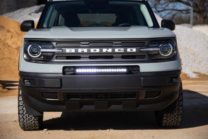 LED Light Kit | Bumper Mount | 20" Black Single Row | White DRL | Ford Bronco Sport (21-26)