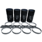 S&B 4"x 8" Intercooler Boot Kit with Clamps (Set of 4)
