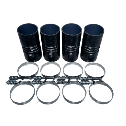 S&B 4"x 8" Intercooler Boot Kit with Clamps (Set of 4)