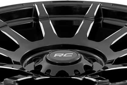 Rough Country 83 Series Wheel | One-Piece | Gloss Black | 20x9 | 8x180 | -12mm