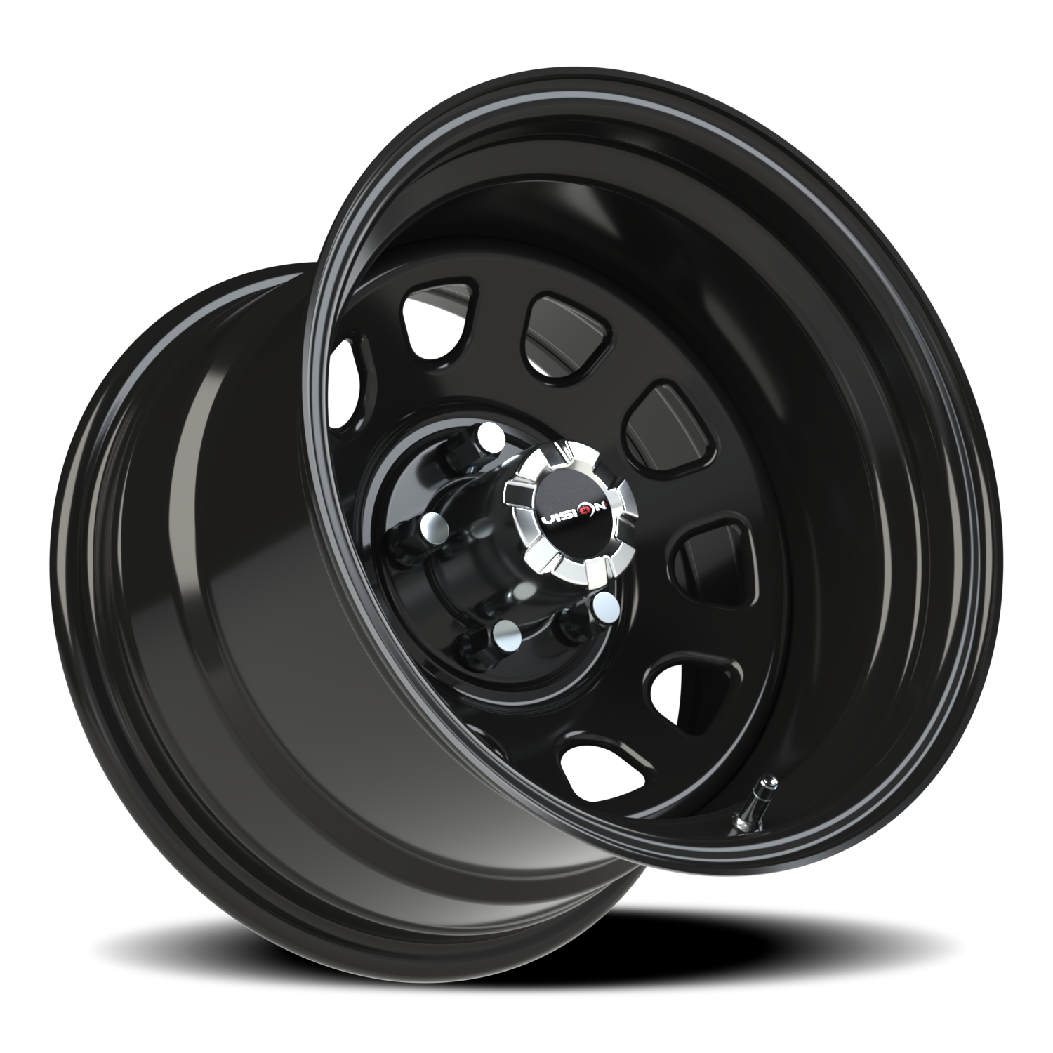 Vision Steel 15X10 Gloss Black Wheel