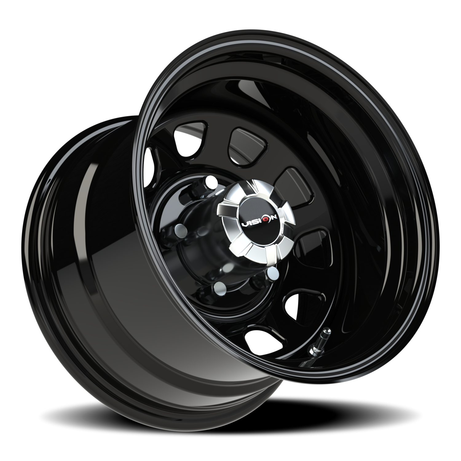 Vision Steel 15X10 Gloss Black Wheel
