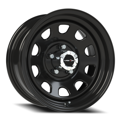 Vision Steel 15X7 Gloss Black Wheel