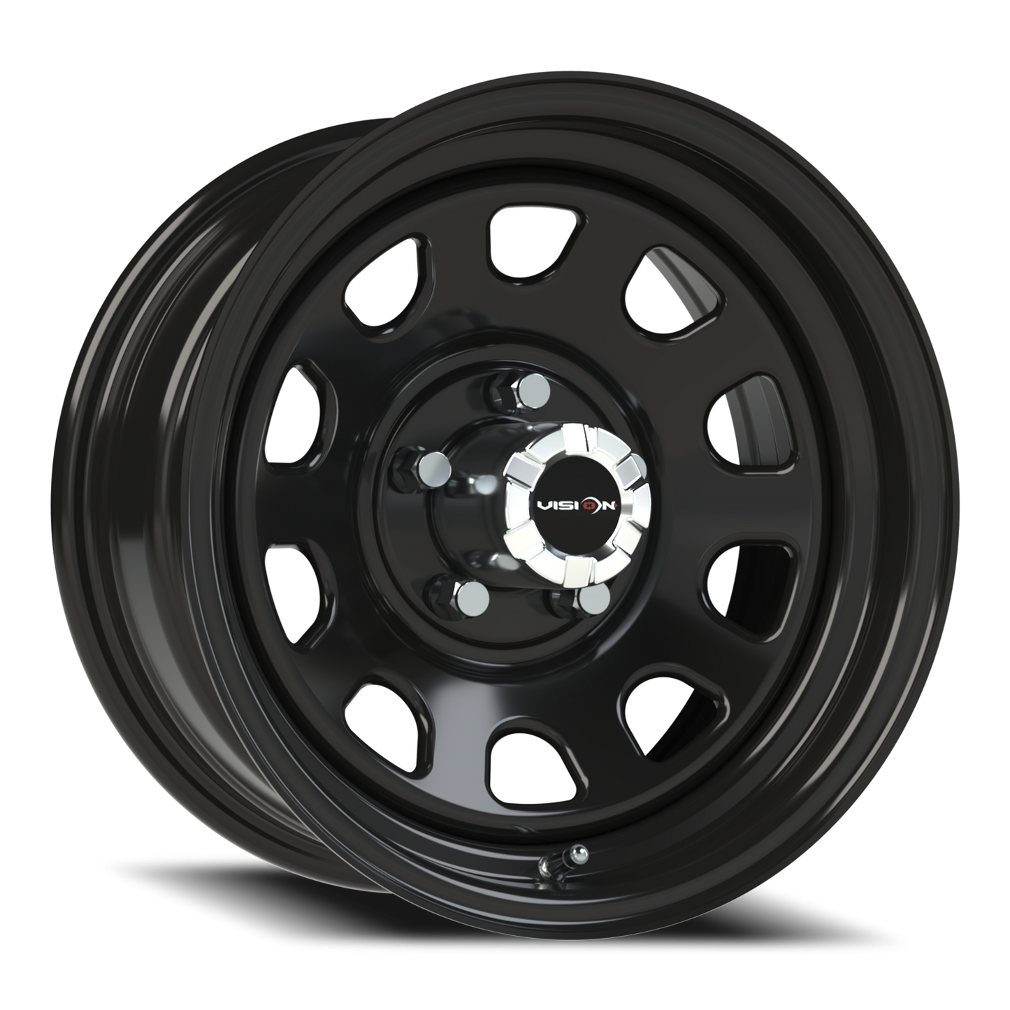 Vision Steel 15X7 Gloss Black Wheel