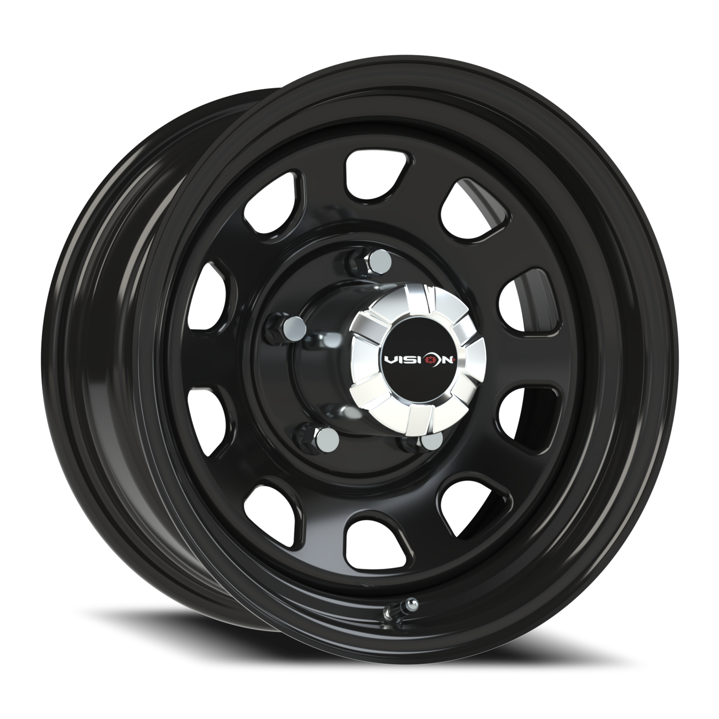 Vision Steel 15X7 Gloss Black Wheel