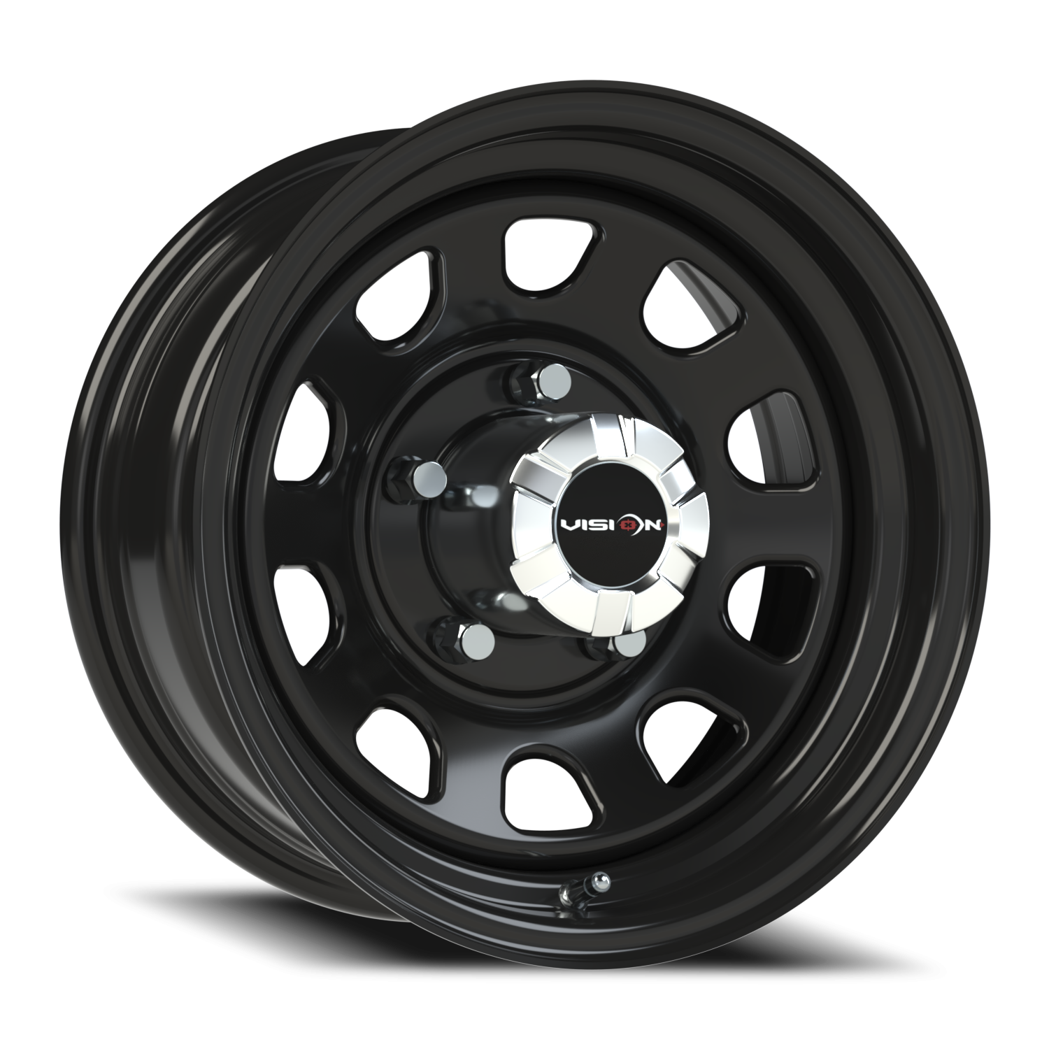 Vision Steel 15X7 Gloss Black Wheel
