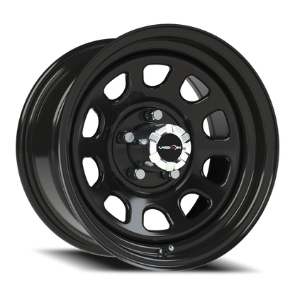 Vision Steel 15X8 Gloss Black Wheel