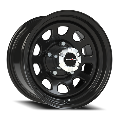 Vision Steel 15X8 Gloss Black Wheel