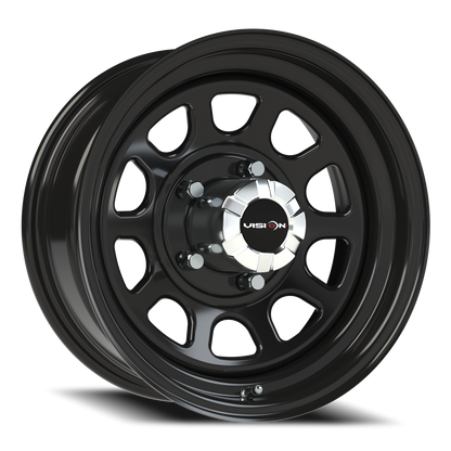Vision Steel 16X7 Gloss Black Wheel