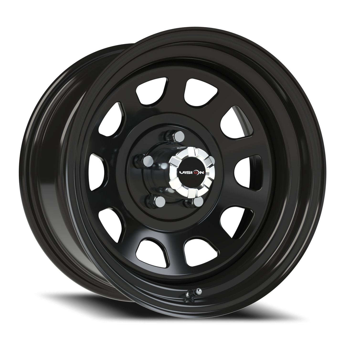 Vision Steel 16X8 Gloss Black Wheel