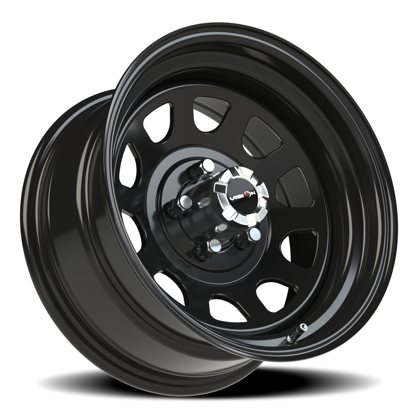 Vision Steel 16X8 Gloss Black Wheel