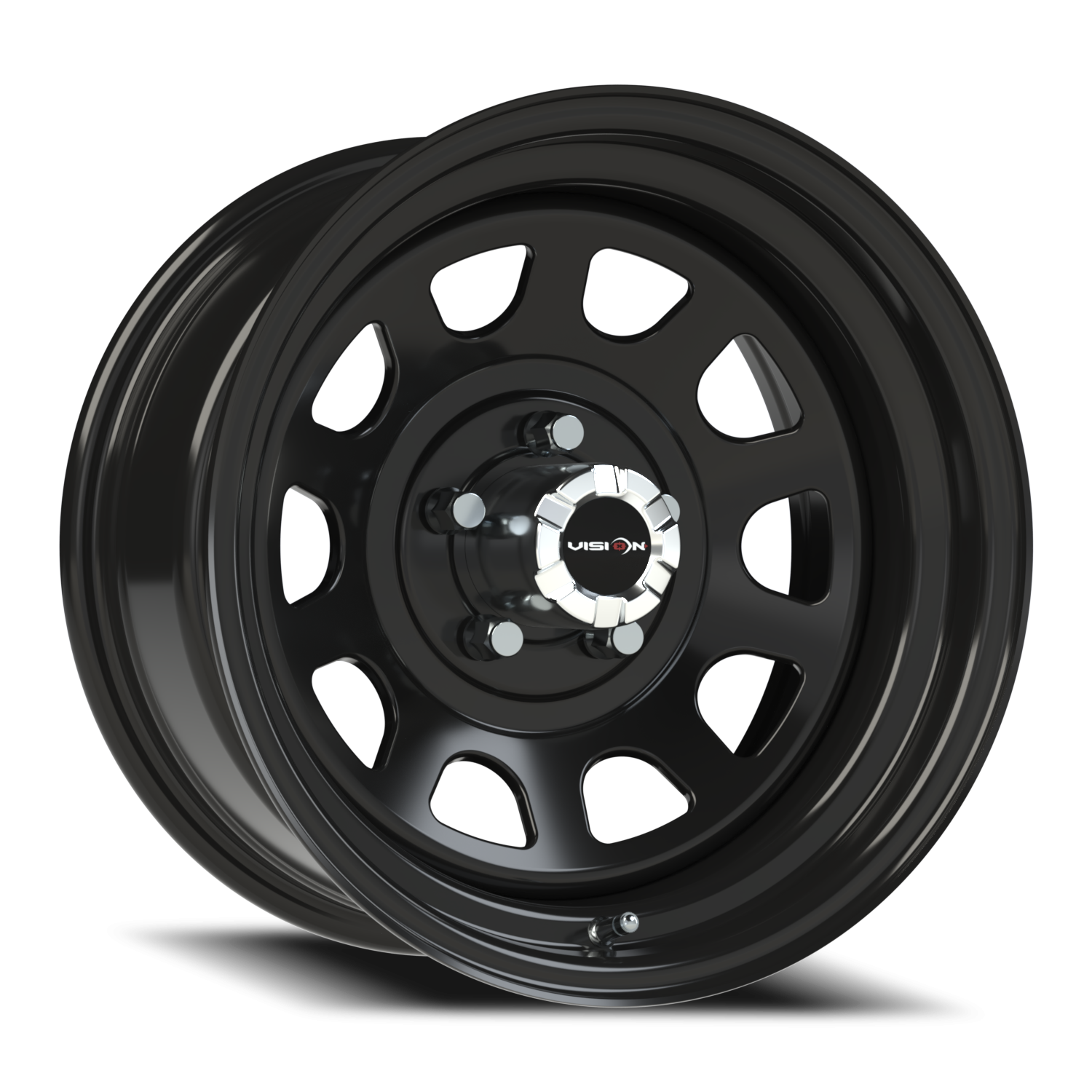 Vision Steel 16X8 Gloss Black Wheel