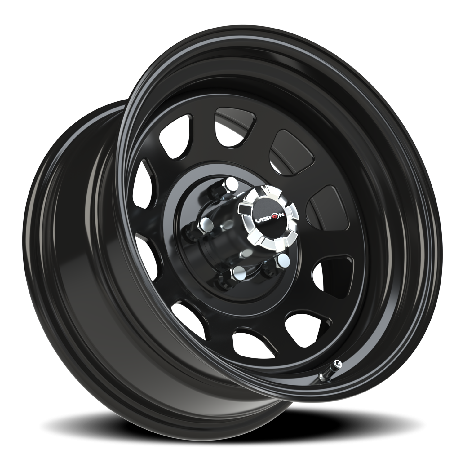 Vision Steel 16X8 Gloss Black Wheel