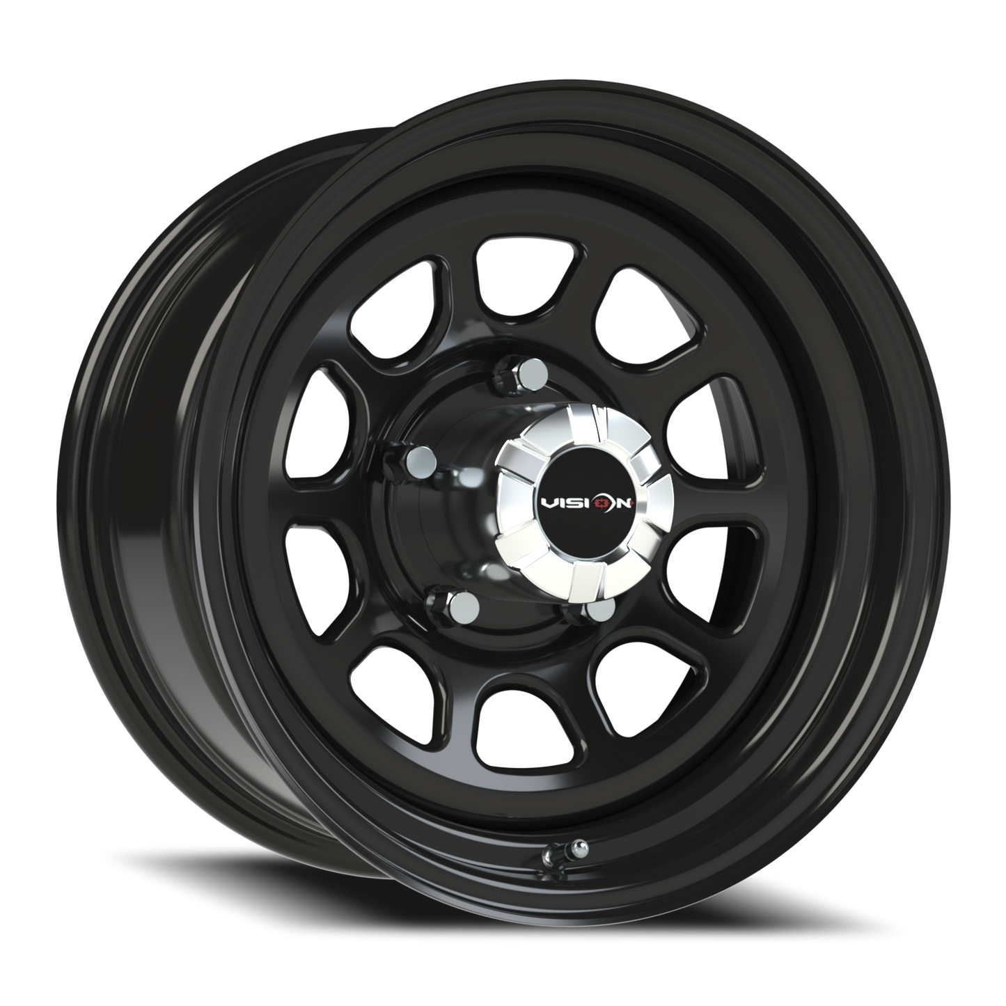 Vision Steel 16X8 Gloss Black Wheel