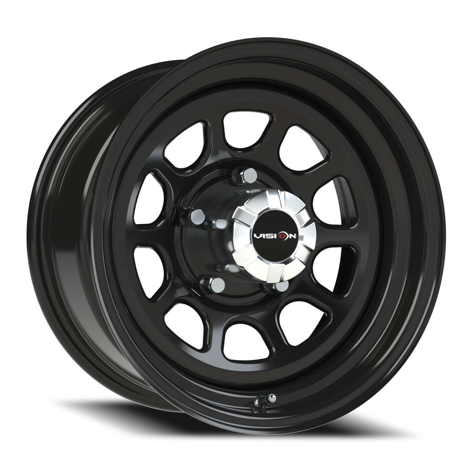 Vision Steel 16X8 Gloss Black Wheel