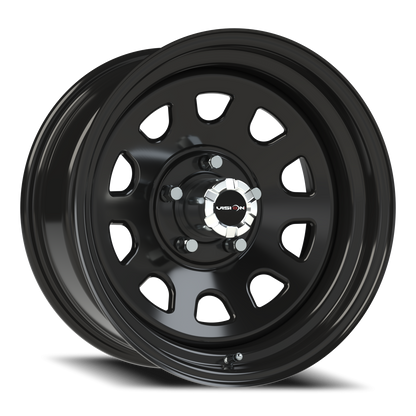 Vision Steel 17X8 Gloss Black Wheel