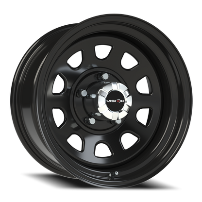 Vision Steel 17X8 Gloss Black Wheel