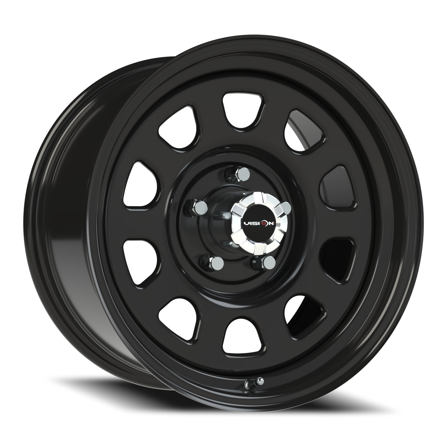 Vision Steel 17X9 Gloss Black Wheel