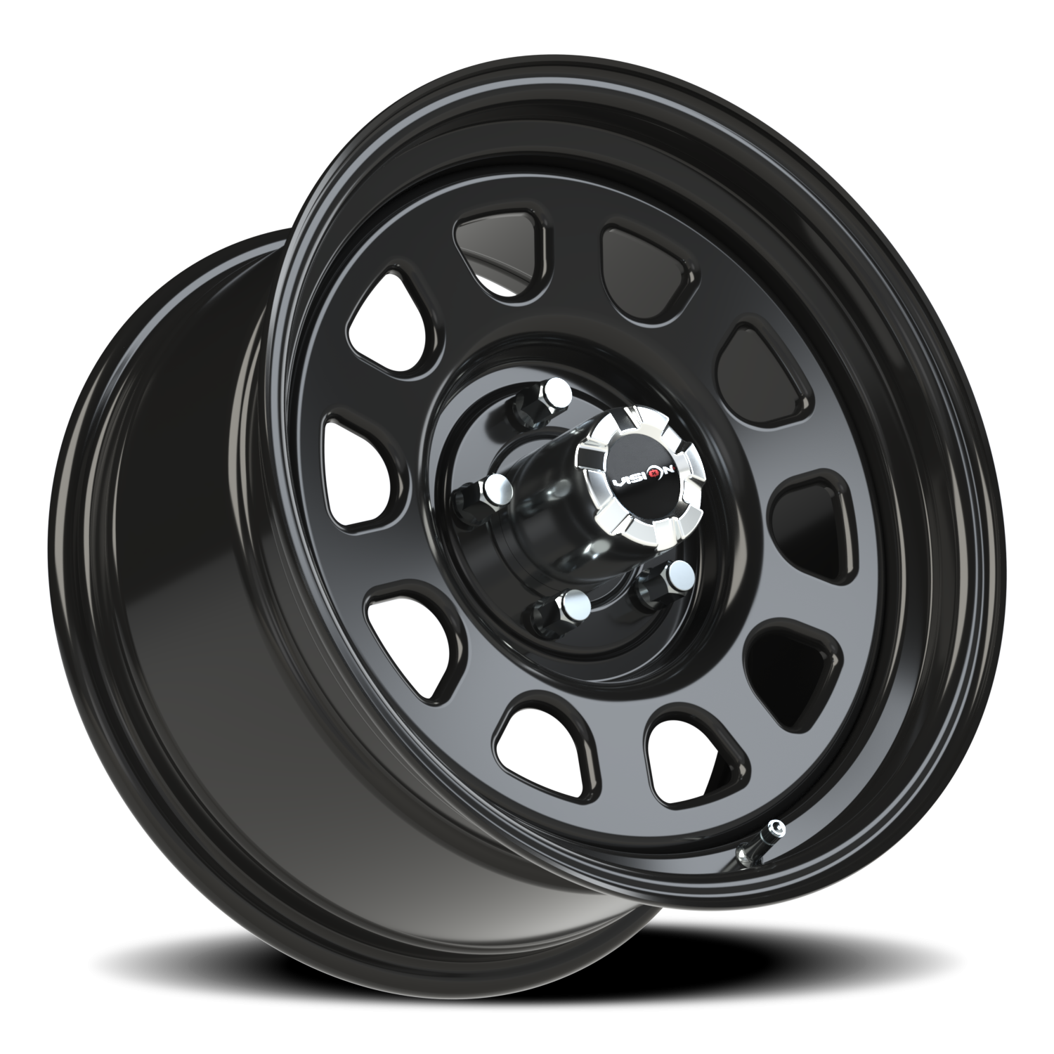 Vision Steel 17X9 Gloss Black Wheel